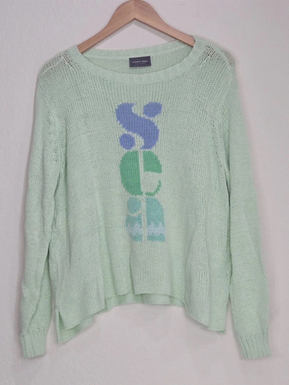 Wooden Ships Sea Sweater In Mojito Green Size S/M Womens